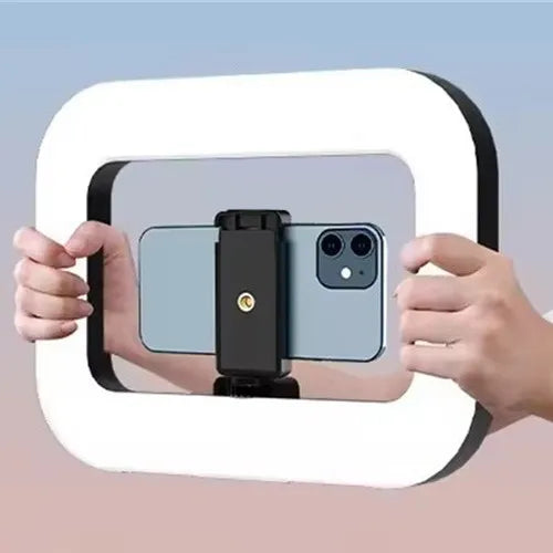 Roreta Handheld Ring LED Rechargeable Portable Mobile Phone Live Broadcast Photography Desktop Rabbit Cage Selfie fill Light